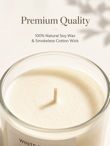 Bougie pilier artisanale en cire de soja parfumée aux fruits, marque privée de luxe, avec logo personnalisé, dans un bocal en verre, pour mariage, aromathérapie, décoration intérieure - Product Image 2