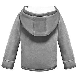 Vestes pour bébés garçons, manteau chaud en coton pour enfants de 1 à 5 ans, avec fermeture éclair, trois boutons, à capuche, vêtements décontractés pour enfants de 1 à 5 ans - Product Image 3