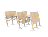 Chaise de salle de conférence universitaire, table d'étudiant, table et chaise bon marché pour l'école, chaises pour écoles publiques