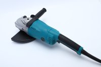 Meuleuse d'angle électrique filaire de qualité industrielle/DIY avec interrupteur coulissant, outil électrique à construction métallique, 230 mm, 6500 tr/min, moteur à balais