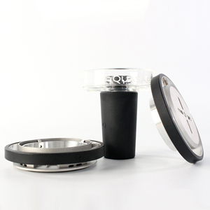 Haute qualité en gros Original Quasar Raas2 Silicone + verre narguilé tête Shisha bols métal cristal fumer <span class=keywords><strong>accessoires</strong></span> dans la boîte - Product Image 3