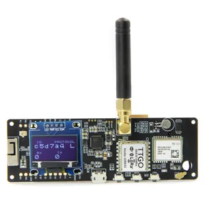 T-شعاع ESP32 433/868/915/923Mhz واي فاي اللاسلكية وحدة ESP 32 GPS NEO-6M لورا 32 18650 حامل البطارية مع شاشة OLED