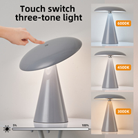 Lámpara de Mesa Decorativa Creativa con Intensidad Regulable, Lámpara de Noche para Dormitorio con Carga USB, Lámpara de Lectura LED de Ambiente