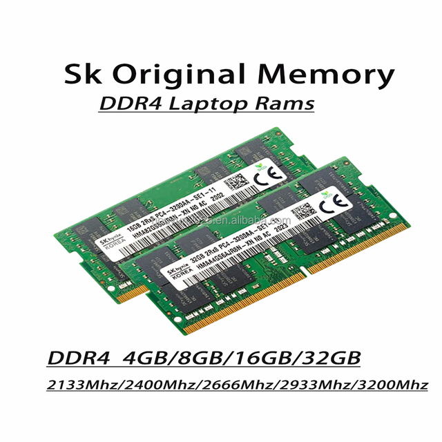 Hynix DDR4 4GB 8GB 16GB 32GB Laptop RAM PC4-2133 2400 2666 3200MHz 1.2V ECC in Stock
