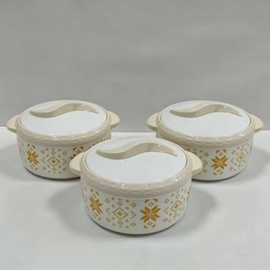 Elegante Contenedor Térmico Estampado para Alimentos 1.5L 2L 2.5L con Asa Ondulada para Catering y Buffet, Mantiene Caliente y Frío, Vajilla para Norteamérica - Product Image 1