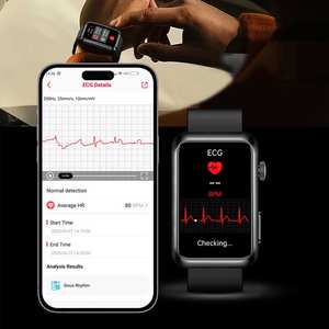 2025 à la mode étanche 1.57 pouces moniteur de santé ECG PPG HRV Reloj Intelligente <span class=keywords><strong>montre</strong></span> intelligente pour hommes femmes - Product Image 5