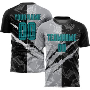 Conjunto de Uniforme de Fútbol Sublimado Personalizado, Transpirable, Unisex, para Adultos, Manga Corta, Cuello Redondo, Poliéster Elástico - Product Image 2