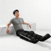 Système de récupération par compression d'air séquentiel, bottes de compression professionnelles pour les jambes entières, pour les athlètes, les coureurs, la relaxation musculaire en salle de sport