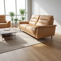 Foshan Möbel ODM/OEM Fabrik Maßgefertigte Moderne Sofagarnituren Luxuriöses Echtleder 3-2-1 Modulare Kombination Elektrisches Relaxsofa