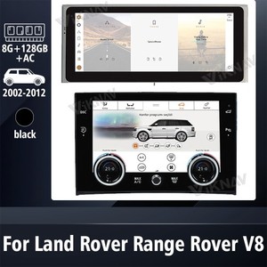 Radio mobil <span class=keywords><strong>Android</strong></span> 10.25 inci, pemutar Multimedia navigasi GPS Unit kepala mobil + Panel AC, untuk Land Rover Range Rover V8 2002-2012 - Product Image 2