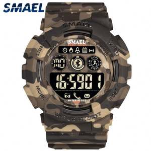 SMAEL-<span class=keywords><strong>reloj</strong></span> <span class=keywords><strong>digital</strong></span> popular para hombre, cronómetro con correa de plástico, a prueba de agua, calendario, para deportes al aire libre, 8013, venta al por mayor - Product Image 4