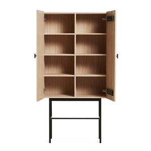 Durable Wood Cabinet with Lockable Doors and Adjustable Shelves Strong Wooden <b>Storage</b> Unit for Bedroom Living Room <b>Sideboards</b> - Product Image 4