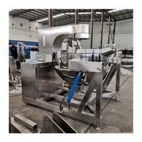 Machine à double mélangeur de cuisson planétaire durable en acier inoxydable 304 grande capacité pour la fabrication de sauce chili et de pâte de curry
