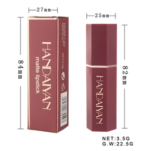 Handa iyan Lippenstift 6 Farben matt Makeup Lippenstift Wasserdichtes Pigment Langlebiger Lippenstift - Product Image 5
