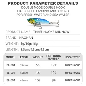 Vib Hard Metal Blade Fishing Lure 5g 10g 16g Vibration Bait Sinking Vib Lures Fishing Fake Bait - Product Image 3