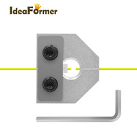 Sensor de conector de soldador de filamento ABS PLA de 1,75mm con llave de regalo para Ender 3 CR10 Pro Anet SKR en color plateado/negro