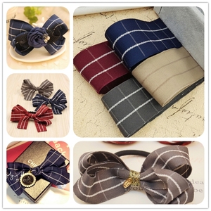 Pita <span class=keywords><strong>Plaid</strong></span> Korea - Pita Poliester Dua Warna Berbentuk Kotak Besar untuk Aksesoris Rambut dan Kotak Hadiah - Product Image 4