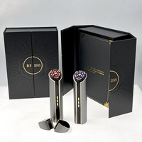 Appareil de beauté portable en métal haute fréquence, imperméable, pour le soin de la peau du visage et du cou, raffermissant et liftant, pour femmes exigeantes