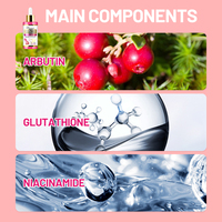 Sérum Visage Éclaircissant Anti-Taches à l'Arbutine et au Glutathion Marque Blanche – Hydratant et Réparateur – Vente en Gros