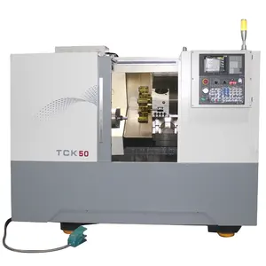 Sistema de Control Siemens, TCK-50, Mini máquina de torno CNC para Metal, nuevo