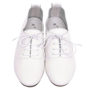 Zapatos Planos de Piel con Cordones y Punta Redonda para Uso Urbano - Product Image 1