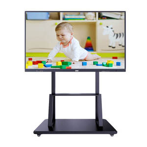 ไวท์บอร์ดอัจฉริยะแบบมัลติทัช 4K พร้อมขาตั้งเคลื่อนย้ายได้สำหรับการสอน - Product Image 1