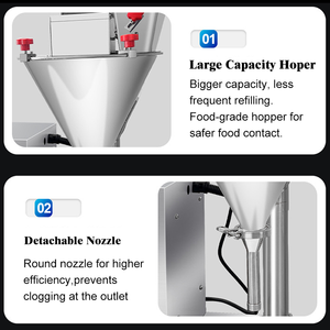 Machine de remplissage à vis sans fin pour poudre sèche à petite échelle de bureau, 5g-1000g, remplisseur de poudre d'assaisonnement/de farine/de lait - Product Image 4