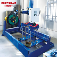 Positionneur de soudage TIG CO2 à double usage avec cadre croisé automatique pour le soudage de flasques de tuyaux et de réservoirs