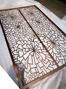 ฉากกั้นห้องสแตนเลสผนังสำหรับตกแต่งผนังร้านอาหารดีไซน์พาร์ทิชันทันสมัยปรับแต่งได้ตามต้องการ - Product Image 4