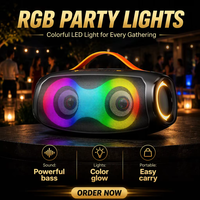 Nouvelle conception, mini haut-parleurs sans fil de qualité avec Bluetooth 5.4 et éclairage LED RGB pour ordinateur, OEM/ODM disponible, échantillon