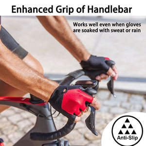 Guantes de Ciclismo Unisex Blancos de Verano, Medios Dedos, Antideslizantes, Impermeables, Anti-UV, Transpirables y Elásticos - Product Image 3