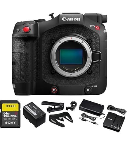 For Genuine Canons EOS C80 6K Full-Frame Cinema Camera 128GB Memory Card + LED Light + Lens Kit NEW