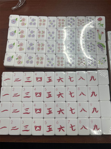 Factory Wholesale Price Fun Acrylic Mahjong Tiles Customizable Design Thin American Mahjong Tiles 4-Player Game <b>Set</b> - Product Image 4