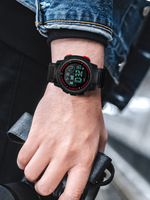 Montre électronique TOMI T222 en gros, cadran rond, boîtier en plastique, bracelet en PU, étanche, montre de sport tendance, personnalisable