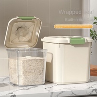 GREENSIDE Bac à riz en plastique pour cuisine, boîte de rangement anti-insectes et anti-humidité, réservoir épaissi pour le stockage du riz et des céréales