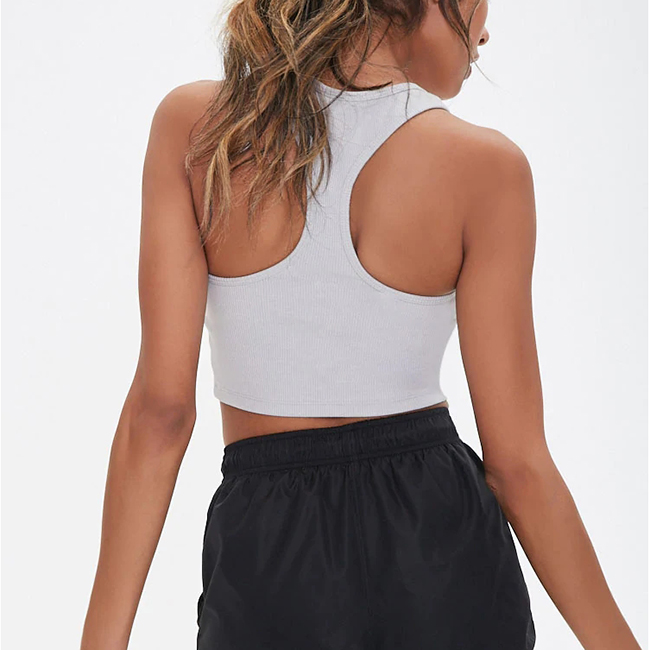 Женский ТРИКОТАЖНЫЙ УКОРОЧЕННЫЙ ТОП с глубоким круглым вырезом, на заказ