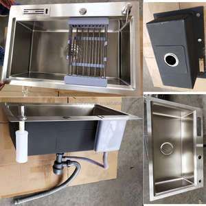 Vente flash <span class=keywords><strong>Évier</strong></span> de <span class=keywords><strong>cuisine</strong></span> à cuve unique en acier inoxydable 720x460x230mm avec <span class=keywords><strong>étagère</strong></span> à couteaux - Product Image 5