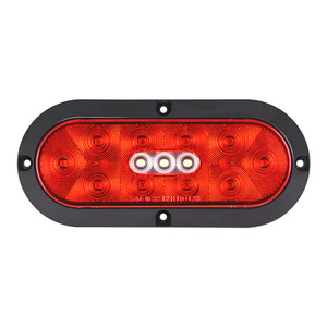 Luz LED Ovalada de 6 Pulgadas para Parada/Trasera/Direccional y Reversa, Montaje Superficial, Lámpara Trasera para Camión/Remolque, DOT/SAE/FMVSS108 - Product Image 2