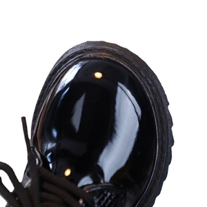 Scarpe in pelle sintetica per ragazzi primavera e autunno nuovo stile Britain All-match nero alla moda per bambini - Product Image 5