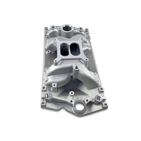Collecteur d'admission pour 5.7 Vortec SBC V8, poli, petit bloc, tubulure d'admission pour 350