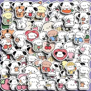 100PCS Cute Korea Gog Vinilo PVC Pegatina impermeable para teléfono Notebook Equipaje