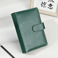 Mignon A6 Spiral PU Leather Organizer Planner Cover pour ordinateurs portables-Reliure à feuilles mobiles