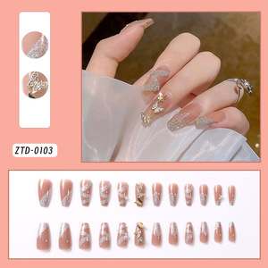 <span class=keywords><strong>Uñas</strong></span> Postizas Cortas a Presión al por Mayor <span class=keywords><strong>de</strong></span> Alta Calidad, 24 Piezas <span class=keywords><strong>de</strong></span> Acrílico <span class=keywords><strong>de</strong></span> Lujo, Etiqueta Privada, Punta Francesa, Caja <span class=keywords><strong>de</strong></span> Embalaje para Proveedor - Product Image 2