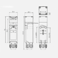 Interrupteur de sécurité mécanique Doingwin VSDP à double contact IP67, interrupteur de fin de course de sécurité pour machines-outils CNC