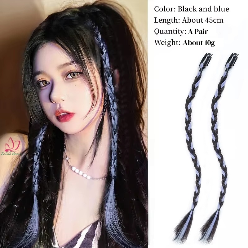 Noir et bleu (une paire)