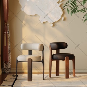 Silla de Comedor Comercial Moderna de Madera Maciza con Asiento Tapizado en Microfibra, Respaldo Ergonómico de Altura Ajustable para Hotel y Restaurante - Product Image 3