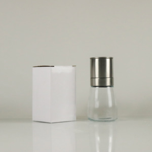 <span class=keywords><strong>Moulin</strong></span> à sel et à <span class=keywords><strong>poivre</strong></span> manuel, directement de l'usine, avec bouteille en verre transparente de 160 ml, compatible lave-vaisselle - Product Image 6