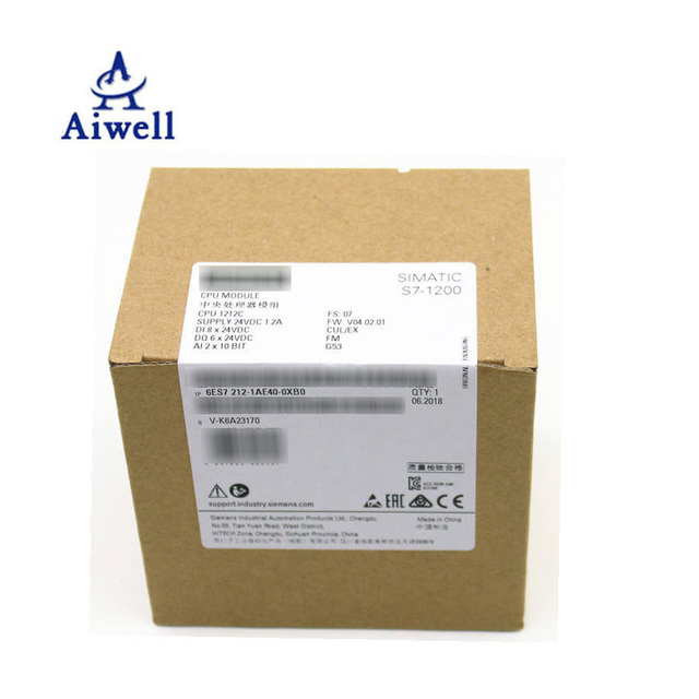 Siemens PLC Simatic S71200 S7 1200 S7-1200 1212C DC/DC/RLY 1200 1212 CPU PLC Programming Controller 6ES7212-1AE40-0XB0