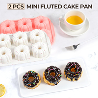 Moule à cupcakes en silicone SILIKOLOVE Factory Beige 6 tasses LFGB antiadhésif sans BPA avec cadre métallique renforcé, moule à muffins géant