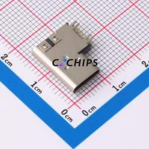 XUBF-0314-AS260 USB Connector Through hole Component (THT) Connector Type-C USB 3.1 Female Side Insert - Product Image 1